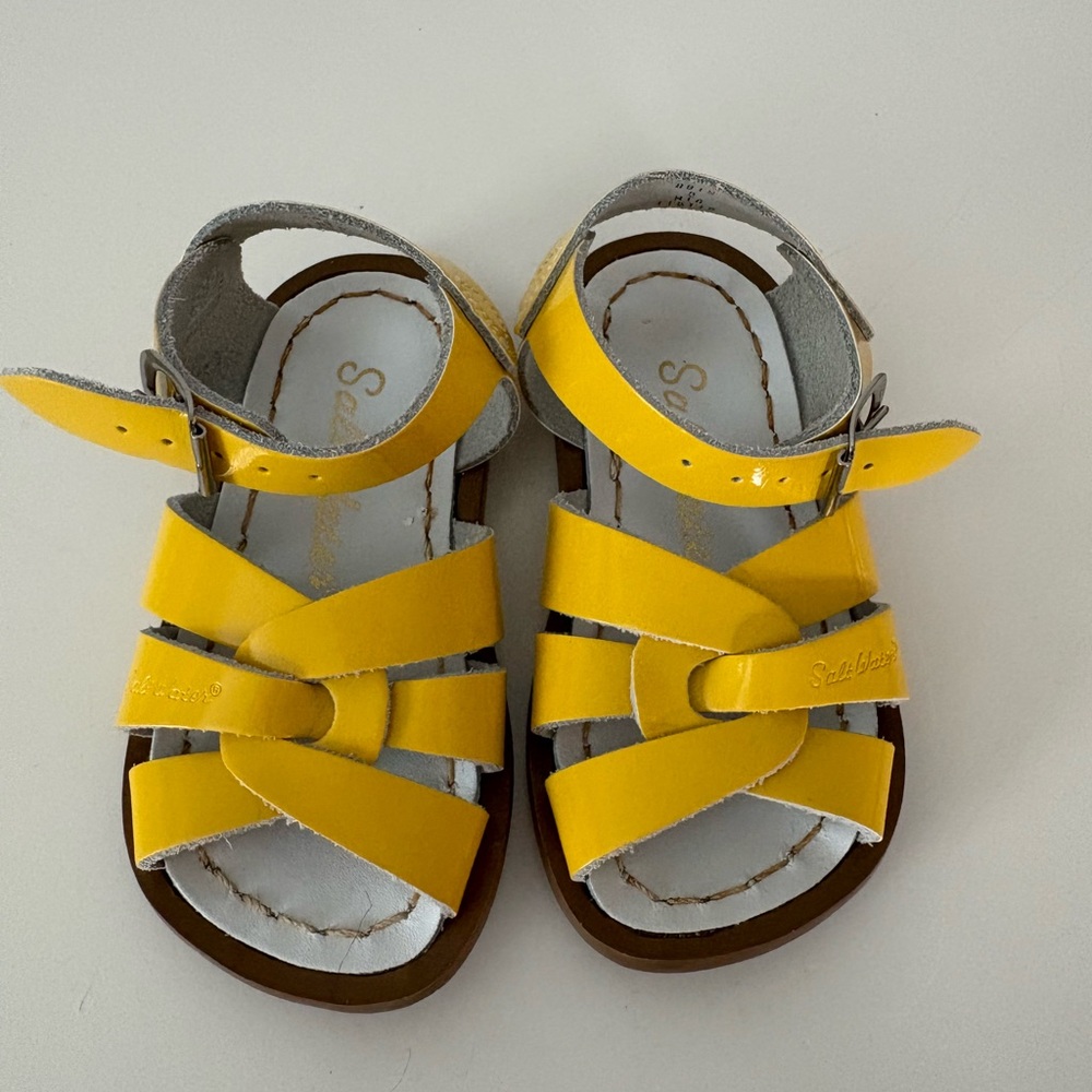 Salt Water Yellow Sandals